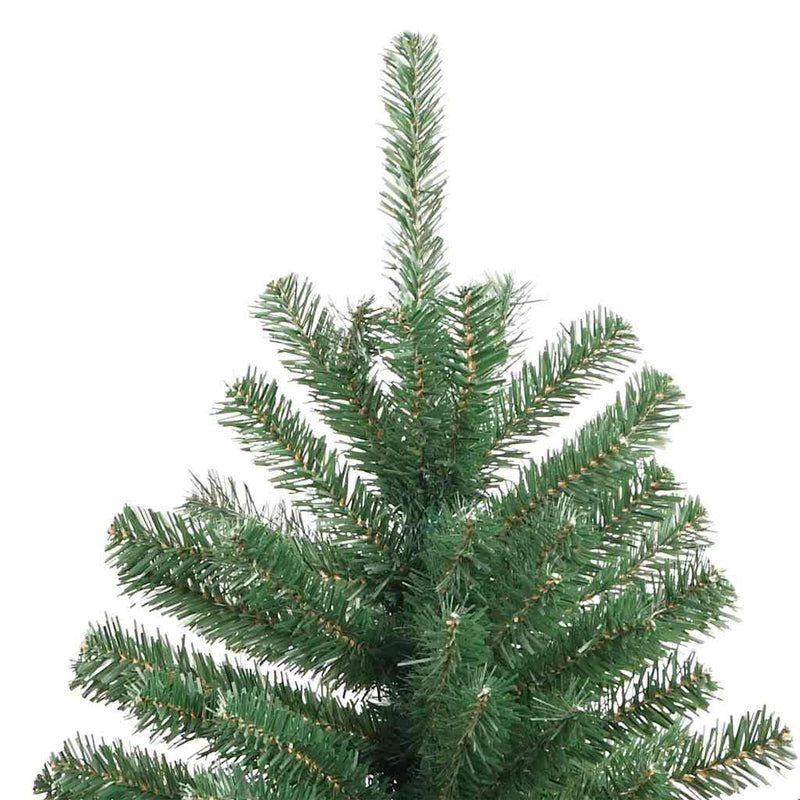 vidaXL Műanyag Hajtogatós Karácsonyfa Zöld 120 cm PVC és fém