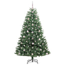 vidaXL Műanyag Hajtogatós Karácsonyfa Zöld 180 cm PVC és fém