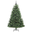 vidaXL Műanyag Hajtogatós Karácsonyfa Zöld 210 cm PVC és fém
