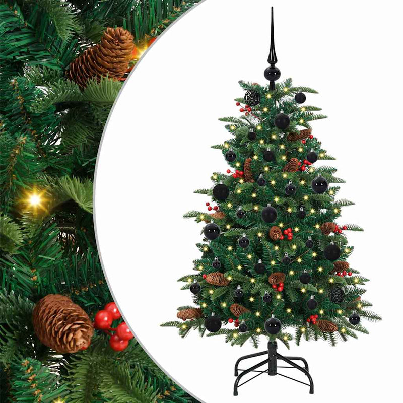 vidaXL Mű karácsonyfa Zöld 120 cm PVC és Fém és Műanyag