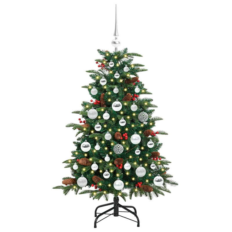 vidaXL Mű karácsonyfa Zöld 120 cm PVC és Fém és Műanyag