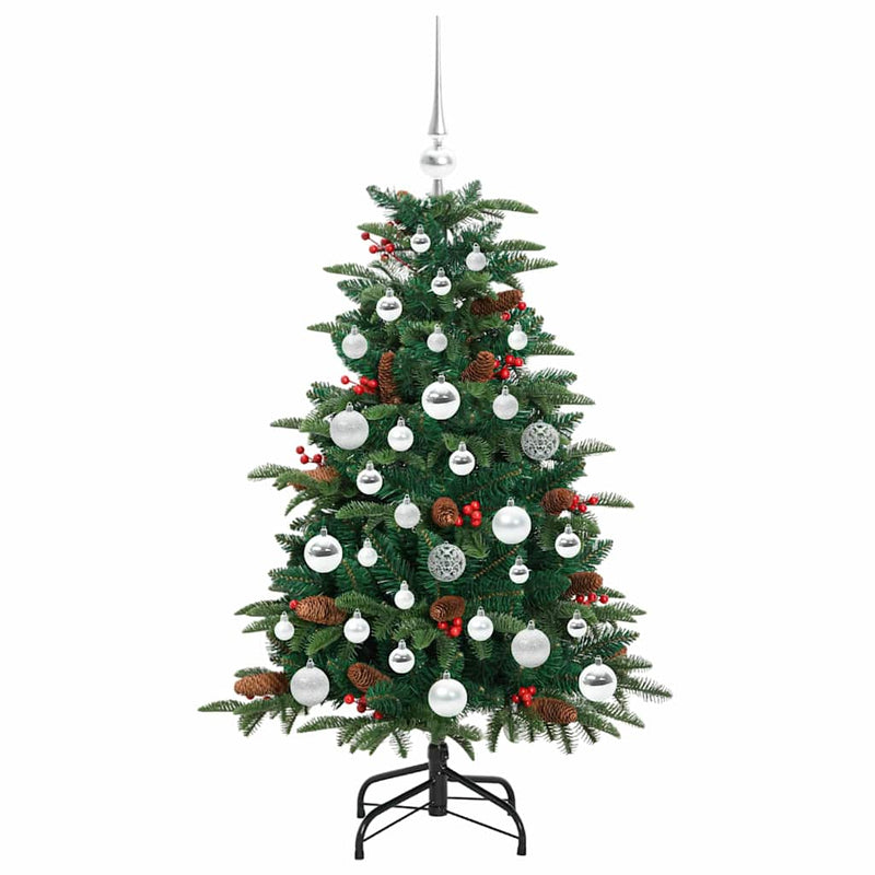 vidaXL Mű karácsonyfa Zöld 120 cm PVC és Fém és Műanyag