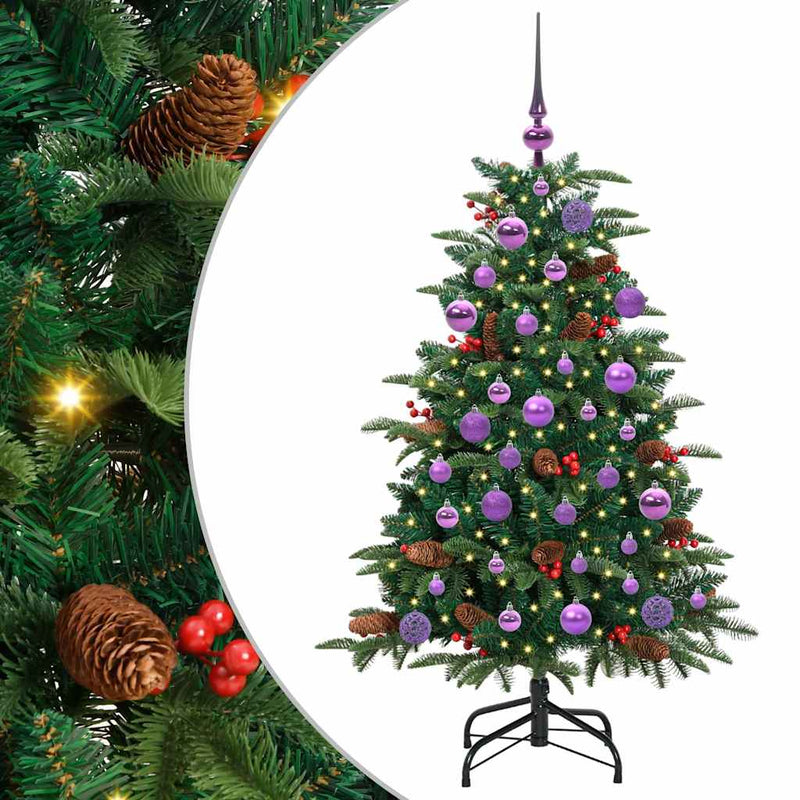 vidaXL Mű karácsonyfa Zöld 120 cm PVC és Fém és Műanyag