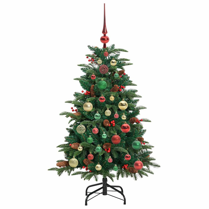vidaXL Mű karácsonyfa Zöld 120 cm PVC és Fém és Műanyag