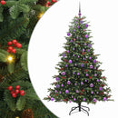 vidaXL Mű karácsonyfa 300 LED-del Zöld 180 cm PVC és Fém és Műanyag