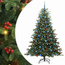 vidaXL Mű karácsonyfa 300 LED-del Zöld 180 cm PVC és Fém és Műanyag