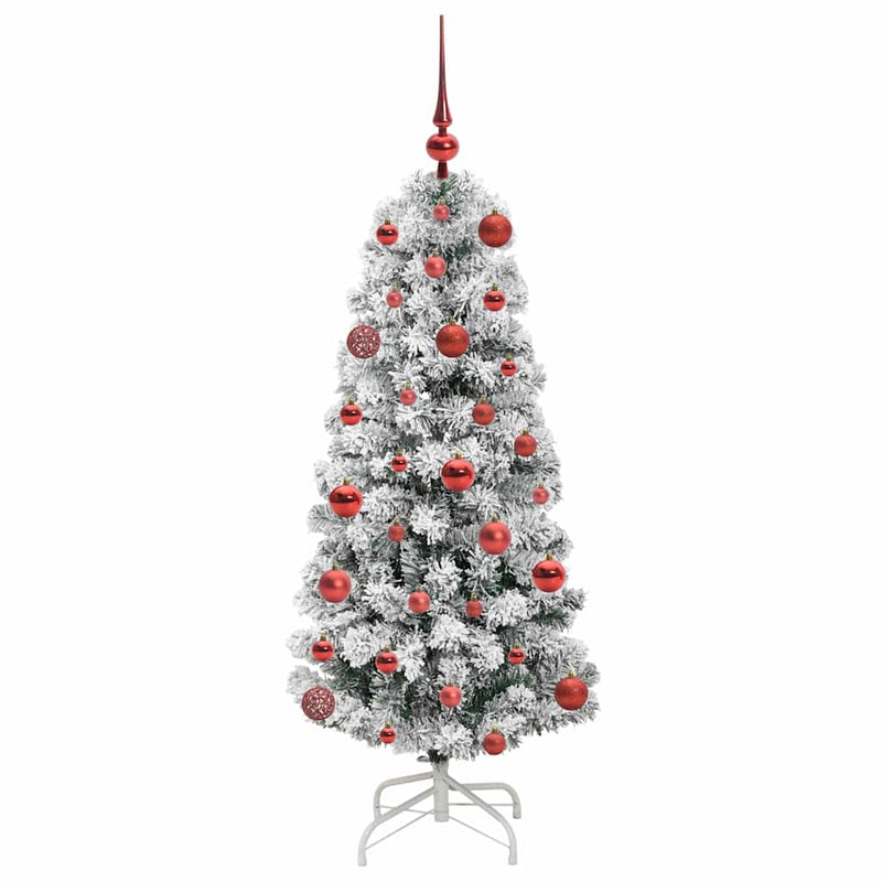 vidaXL Műanyag Hajtogatós Karácsonyfa LED -es lámpákkal 120 cm PVC