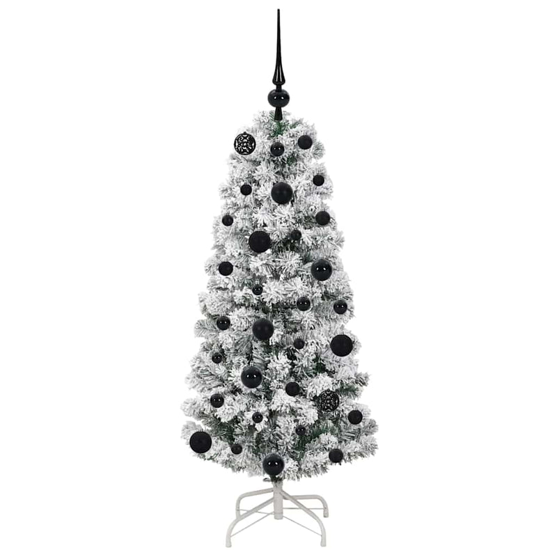 vidaXL Műanyag Hajtogatós Karácsonyfa LED -es lámpákkal 120 cm PVC