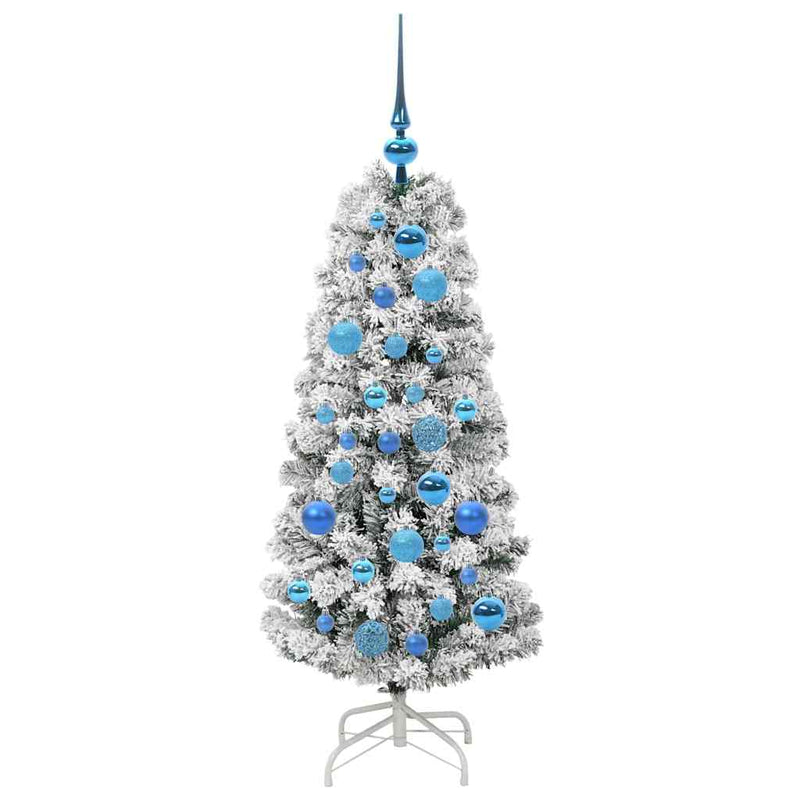 vidaXL Műanyag Hajtogatós Karácsonyfa LED -es lámpákkal 120 cm PVC
