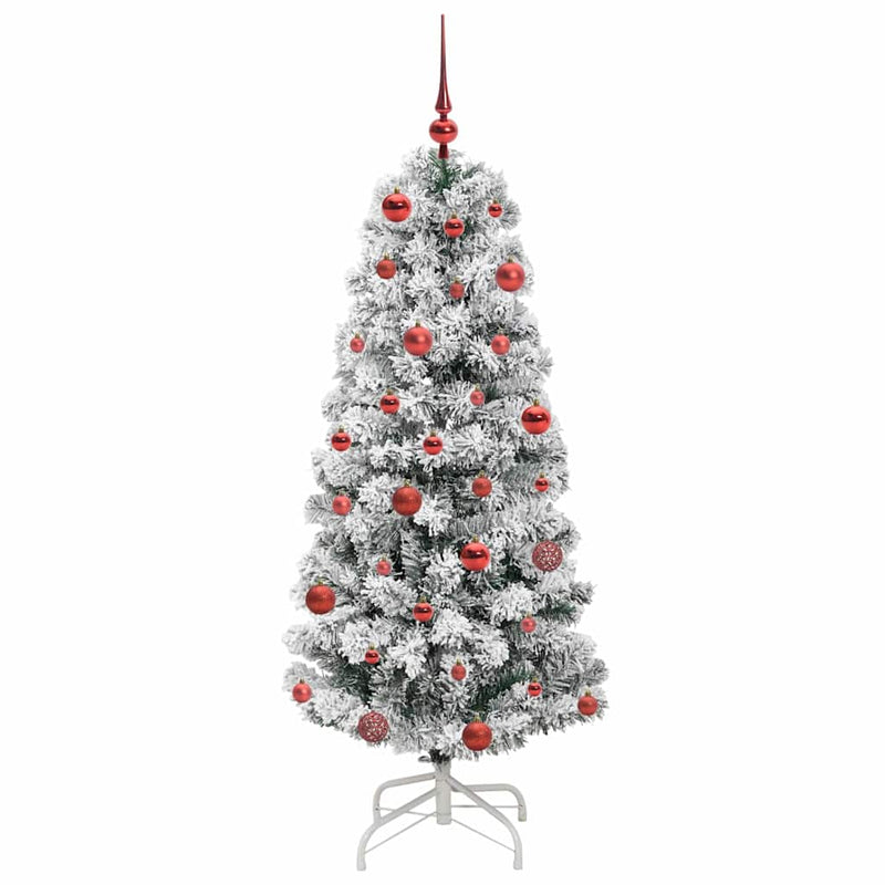 vidaXL Műanyag Hajtogatós Karácsonyfa LED -es lámpákkal 150 cm PVC