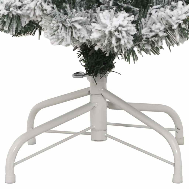 vidaXL Műanyag Hajtogatós Karácsonyfa LED -es lámpákkal 150 cm PVC