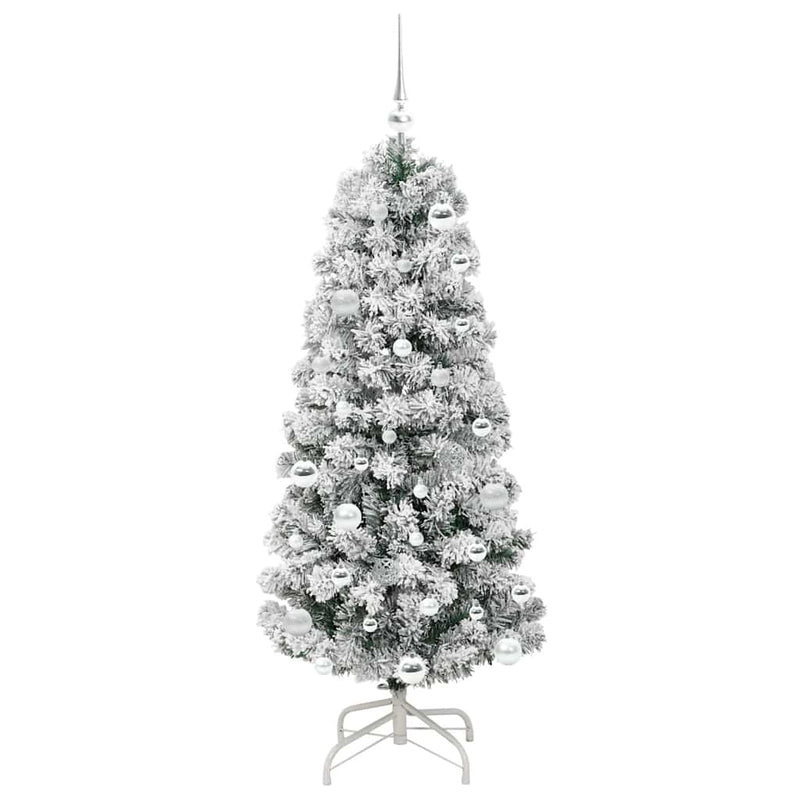 vidaXL Műanyag Hajtogatós Karácsonyfa LED -es lámpákkal 150 cm PVC