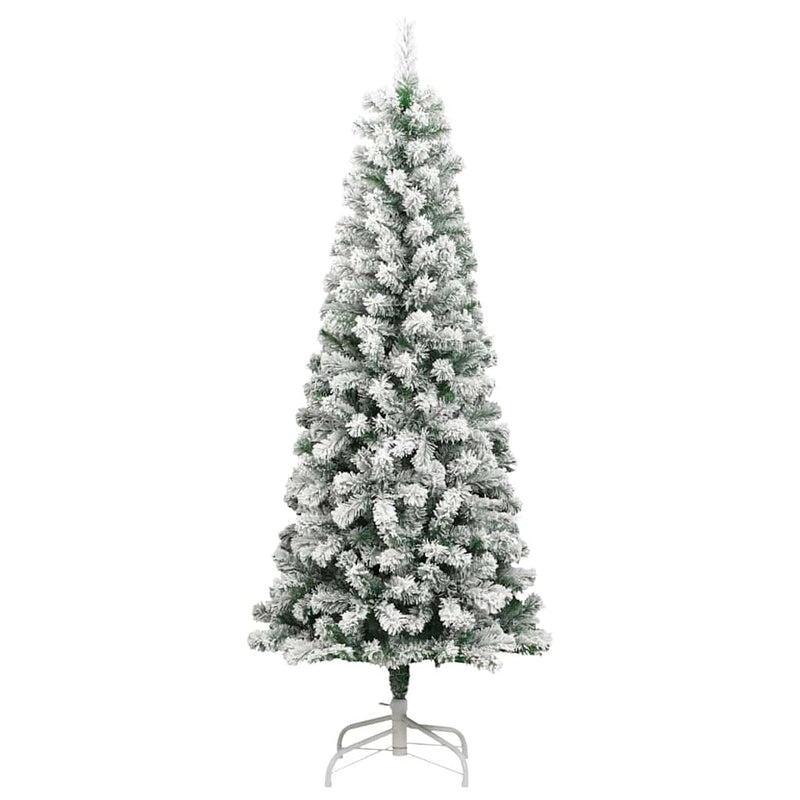 vidaXL Műanyag Hajtogatós Karácsonyfa LED -es lámpákkal 180 cm PVC