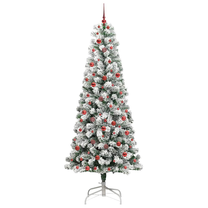 vidaXL Műanyag Hajtogatós Karácsonyfa LED -es lámpákkal 240 cm PVC