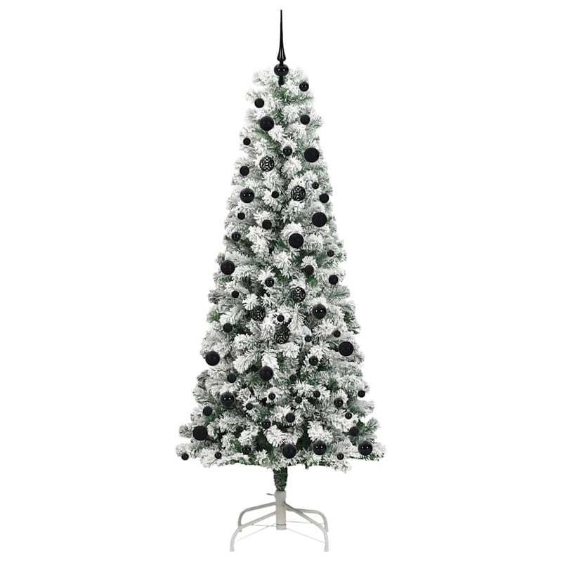 vidaXL Műanyag Hajtogatós Karácsonyfa LED -es lámpákkal 240 cm PVC