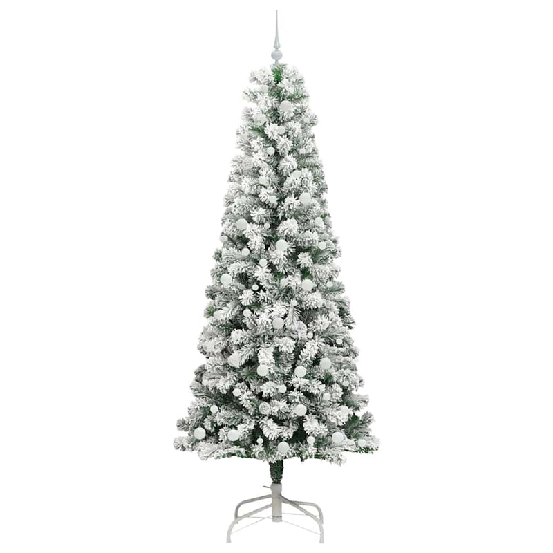vidaXL Műanyag Hajtogatós Karácsonyfa LED -es lámpákkal 240 cm PVC