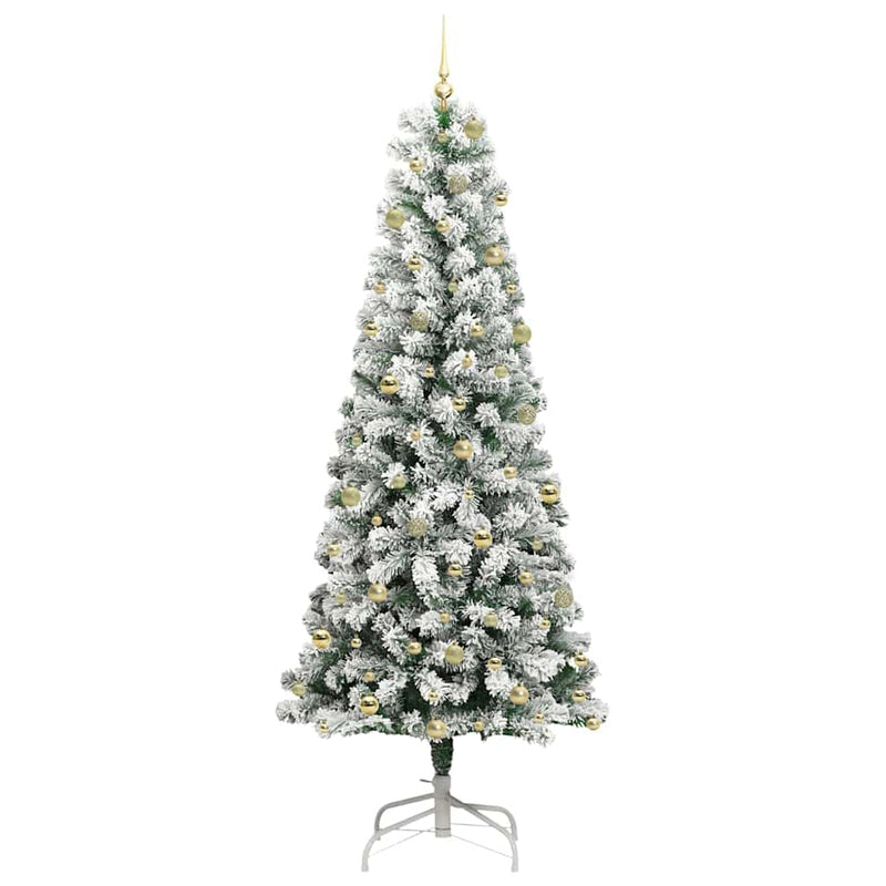 vidaXL Műanyag Hajtogatós Karácsonyfa LED -es lámpákkal 240 cm PVC
