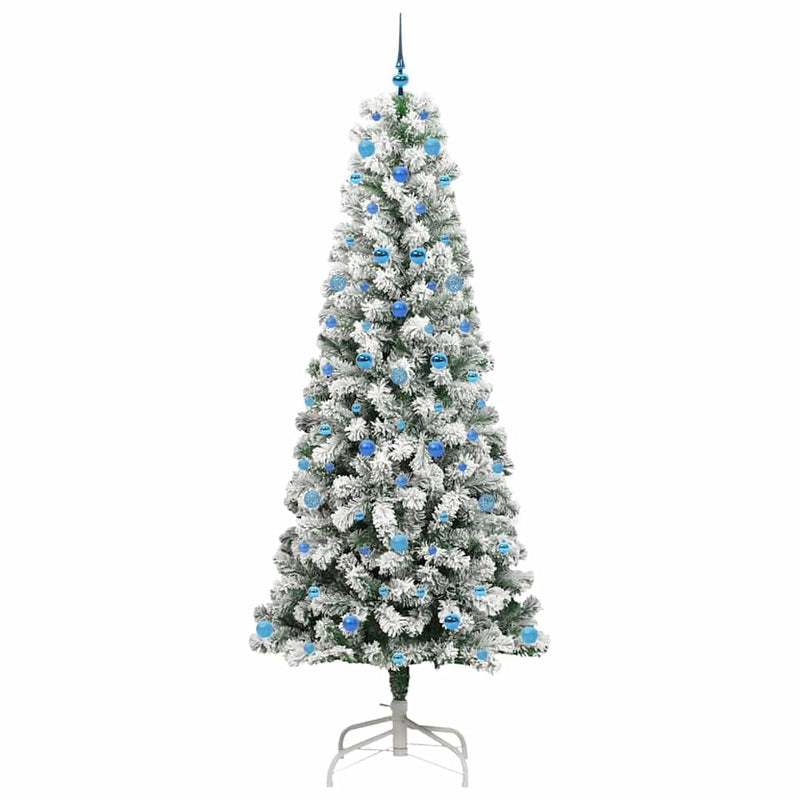 vidaXL Műanyag Hajtogatós Karácsonyfa LED -es lámpákkal 240 cm PVC