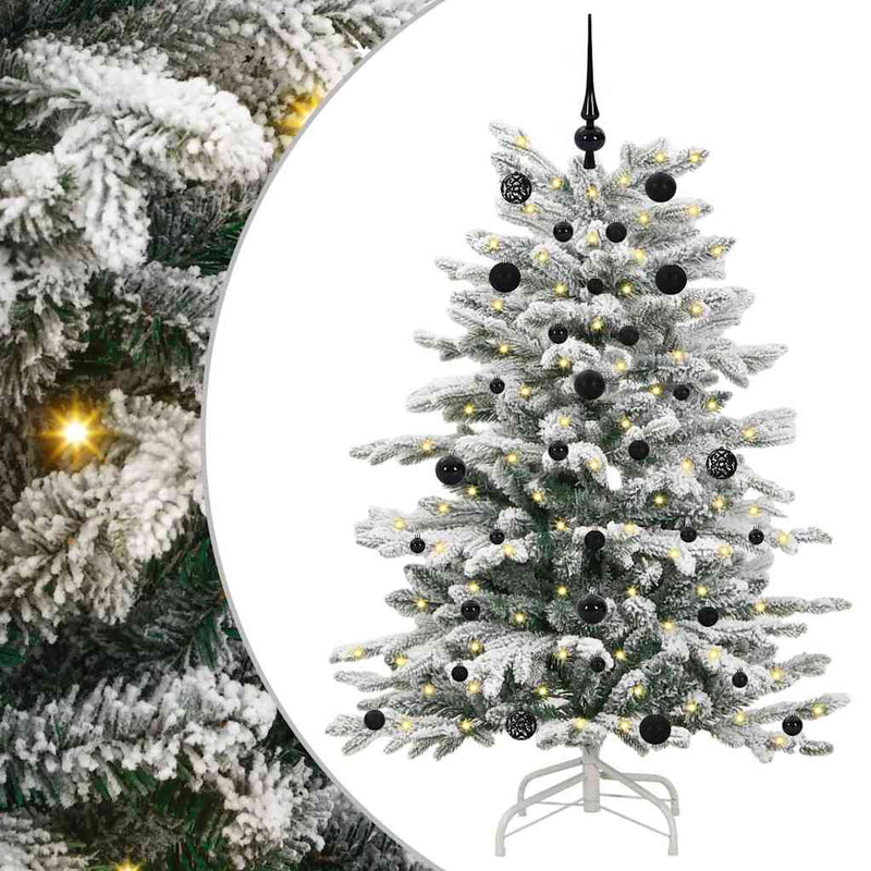 vidaXL Műanyag Hajtogatós Karácsonyfa Fehér 150 cm PE és PVC