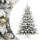 vidaXL Műanyag Hajtogatós Karácsonyfa Fehér 180 cm PE és PVC