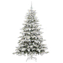 vidaXL Műanyag Hajtogatós Karácsonyfa Fehér 180 cm PE és PVC