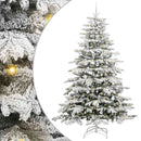 vidaXL Műanyag Hajtogatós Karácsonyfa Fehér 240 cm PE és PVC