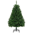 vidaXL Mű karácsonyfa 150 LED-del Zöld 120 cm PVC és fém