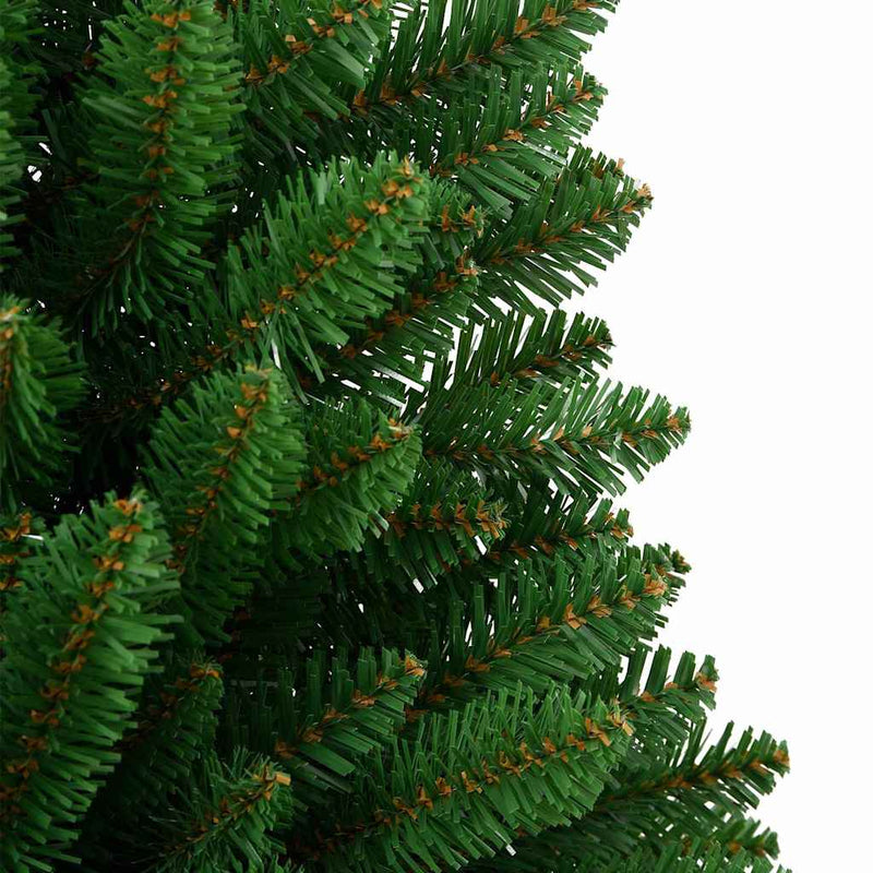 vidaXL Mű karácsonyfa LED -es lámpákkal Zöld 120 cm PVC és fém