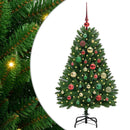 vidaXL Mű karácsonyfa 150 LED-del Zöld 120 cm PVC és fém