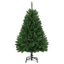 vidaXL Mű karácsonyfa 150 LED-del Zöld 120 cm PVC és fém