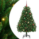 vidaXL Mű karácsonyfa 150 LED-del Zöld 150 cm PVC és fém