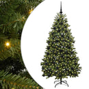 vidaXL Mű karácsonyfa 300 LED-del Zöld 180 cm PVC és fém