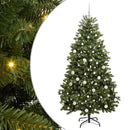 vidaXL Mű karácsonyfa 300 LED-del Zöld 180 cm PVC és fém