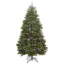vidaXL Mű karácsonyfa 300 LED-del Zöld 240 cm PVC és fém