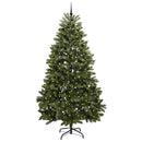 vidaXL Mű karácsonyfa 300 LED-del Zöld 270 cm PVC és fém