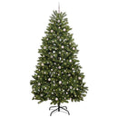 vidaXL Mű karácsonyfa 300 LED-del Zöld 270 cm PVC és fém