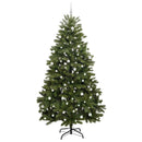 vidaXL Mű karácsonyfa 300 LED-del Zöld 270 cm PVC és fém