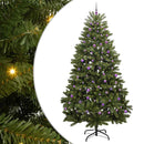 vidaXL Mű karácsonyfa 300 LED-del Zöld 270 cm PVC és fém