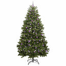 vidaXL Mű karácsonyfa 300 LED-del Zöld 270 cm PVC és fém