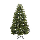 vidaXL Mű karácsonyfa 300 LED-del állvánnyal Zöld 300 cm PVC és fém