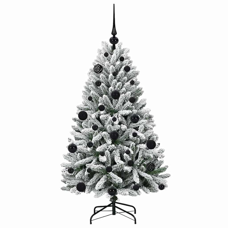 vidaXL Mű karácsonyfa Zöld és Fehér 120 cm PVC és fém