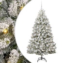 vidaXL Mű karácsonyfa 300 LED-del Zöld és Fehér 180 cm PVC és fém