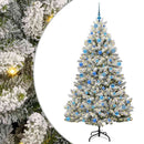 vidaXL Mű karácsonyfa 300 LED-del Zöld és Fehér 180 cm PVC és fém