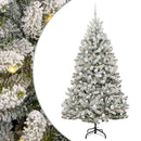 vidaXL Mű karácsonyfa 300 LED-del Zöld és Fehér 210 cm PVC és fém