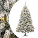 vidaXL Mű karácsonyfa 300 LED-del Zöld és Fehér 240 cm PVC és fém