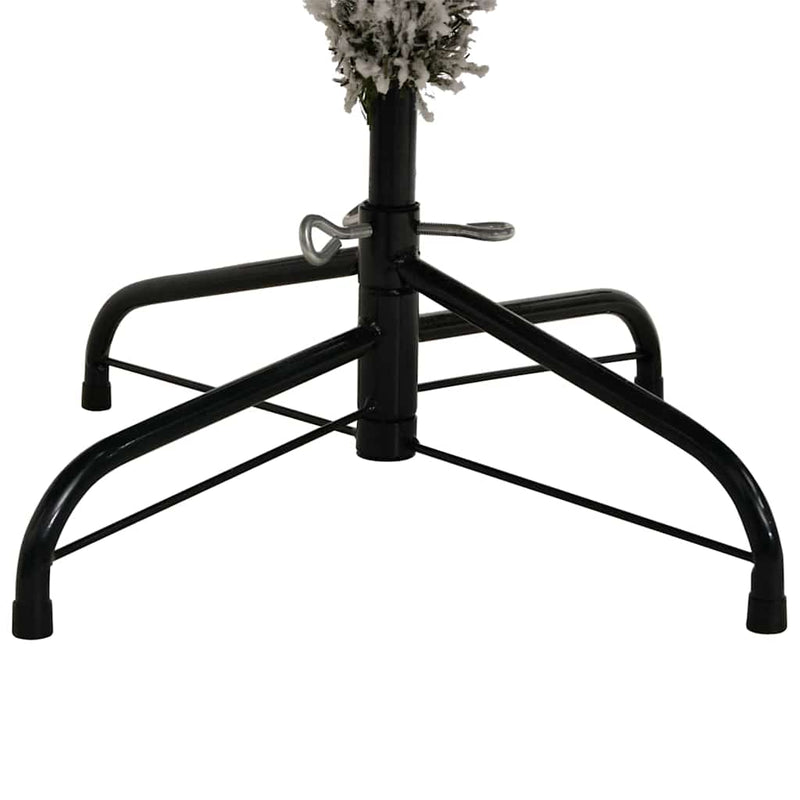 vidaXL Mű karácsonyfa 300 LED-del Zöld és Fehér 240 cm PVC és fém