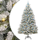 vidaXL Mű karácsonyfa 300 LED-del Zöld és Fehér 240 cm PVC és fém