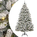 vidaXL Mű karácsonyfa 300 LED-del Zöld és Fehér 270 cm PVC és fém