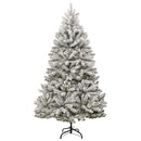 vidaXL Mű karácsonyfa 300 LED-del Zöld és Fehér 270 cm PVC és fém