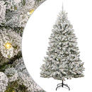 vidaXL Mű karácsonyfa 300 LED-del Zöld és Fehér 300 cm PVC és fém